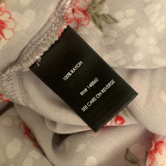 Torrid Harper Leopard Floral Challis Blouse Plus Size 2X - Picture 10 of 11